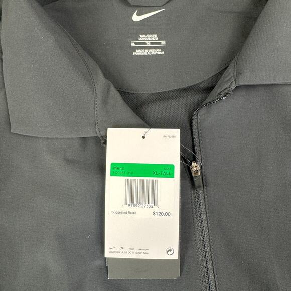 Nike Tour Repel Full-Zip Golf Jacket Men's XL Tall Sportswear Casual FQ0461-010 - Picture 4 of 9